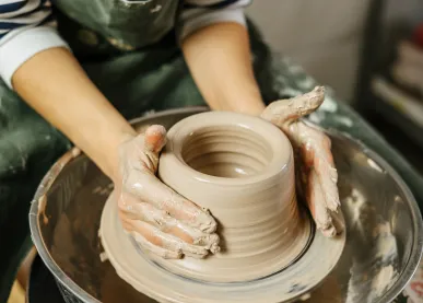Pottery on Wheel