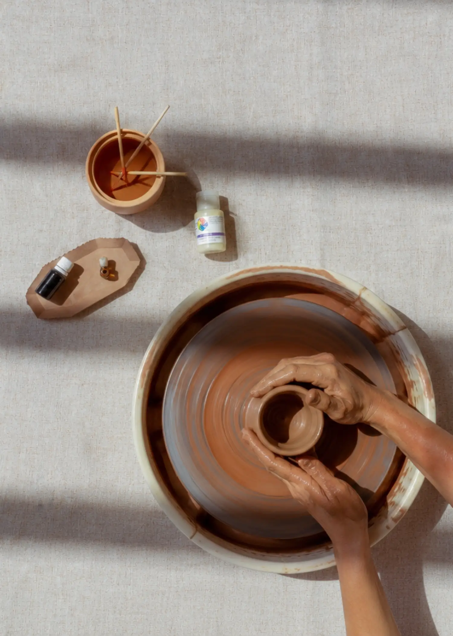 Pottery on Wheel